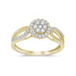 <span style="color:purple">SPECIAL!</span> .32ct 14KT Yellow Gold Round Diamond Ring Size 6.5