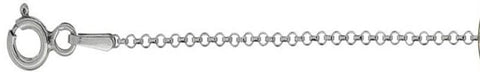 045-3.7MM Rolo Chain .925  Solid Sterling Silver Available in 7"- 24" inches
