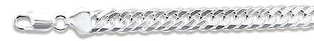 <span>CLOSEOUT 20% OFF! </span>160 9.2MM DOUBLE Link .925 Sterling Silver Chain 8-28" Available