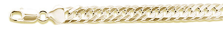 <span>CLOSEOUT 20% OFF! </span> 160 9.2MM DOUBLE Link Yellow gold plated .925 Sterling Silver Chain 8-28" Available NEW