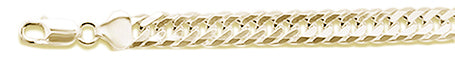 <span>CLOSEOUT 20% OFF! </span> 160 9.2MM DOUBLE Link Yellow gold plated .925 Sterling Silver Chain 8-28" Available
