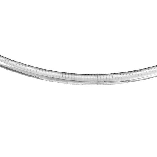 <span>CLOSEOUT 20% OFF! </span>8MM .925 Sterling Silver Omega Necklace Chain 16-18" Available NEW