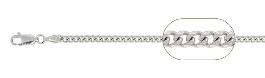 080 3MM Curb Chain .925 Solid Sterling Silver Size 30"