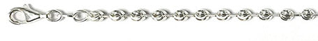 <span>CLOSEOUT 20% OFF! </span>300-3MM Moon Cut Chain Made in Italy Available in 7"-30" inches