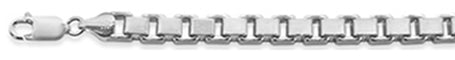 <span>CLOSEOUT 20% OFF! </span>300 5MM Square Box Chain .925 Solid Sterling Silver Sizes 8-28" NEW
