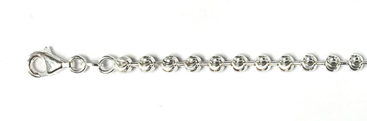 <span>CLOSEOUT 20% OFF! </span>400-4MM Moon Cut Chain Made in Italy Available in 8"-30" inches NEW