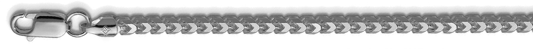 Rhodium Plated Franco Chain