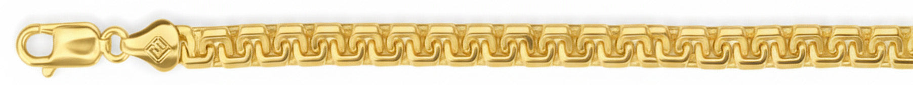 Yellow Gold Plated Greek Box Chain