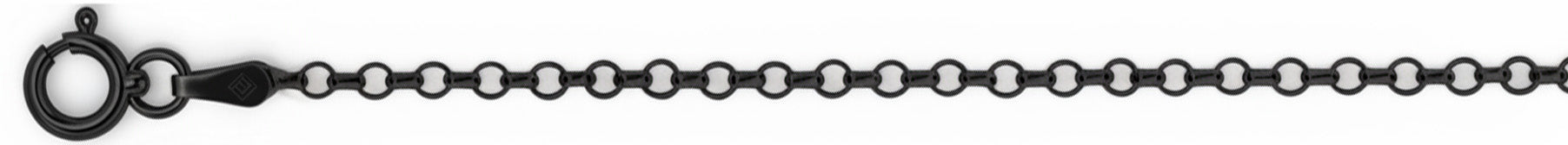 Black Plated Rolo Chain