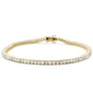 <span style="color:purple">SPECIAL!</span> .98ct 14KT Yellow Gold Diamond Tennis Bracelet 7"