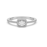 <span style="color:purple">SPECIAL!</span> .25ct G SI 14K White Gold Diamond Engagement Ring Size 6.5