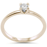 <span style="color:purple">SPECIAL!</span> .37ct G SI 14K Yellow Gold Round Diamond Solitaire Ring Size 6.5