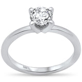 <span style="color:purple">SPECIAL!</span> .82ct G SI 14K White Gold Round Diamond Solitaire Ring