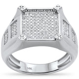 .36ct 14k White Gold Diamond Ring Band Size 10