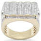 <span style="color:purple">SPECIAL!</span>1.03ct G SI 14K Yellow Gold Round & Baguette Diamond Men's Ring Band