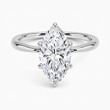 .70ct G SI 14K White Gold Marquise Diamond Solitaire Ladies Ring