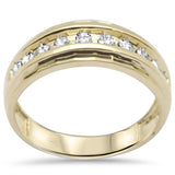 <span style="color:purple">¡ESPECIAL!</span> Anillo de hombre con diamante de oro amarillo de 14K de .55ct G SI, talla 10
