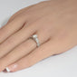 <span style="color:purple">SPECIAL!</span>.74ct G SI 14K White Gold Round Diamond Engagement Ring Size 6.5