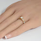 <span style="color:purple">SPECIAL!</span>.74ct G SI 14K Yellow Gold Round Diamond Engagement Ring Size 6.5