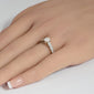 <span style="color:purple">SPECIAL!</span>.82ct G SI 14K Two Tone Gold Round Diamond Engagement Ring Size 6.5