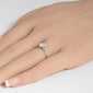 <span style="color:purple">SPECIAL!</span>.80ct F SI 14K White Gold Oval Cut Diamond Solitaire Ladies Ring