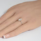 <span style="color:purple">SPECIAL!</span> 1.03ct F SI 14K White Gold Marquise Diamond Solitaire Ladies Ring
