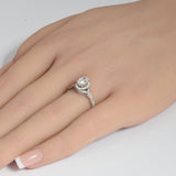 <span style="color:purple">SPECIAL!</span> 1.15ct G SI Center .72ct 14K White Gold Oval Shape Diamond Engagement Ring