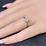 <span style="color:purple">SPECIAL!</span> 1.01ct I-SI1 GIA CERTIFIED 14K White Gold Radiant Cut Diamond Solitaire Ring Band Size 7