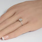 <span style="color:purple">SPECIAL!</span> 1.20ct G SI 14K White Gold Princess Cut Diamond Solitaire Ring Size 7