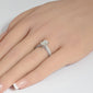 <span style="color:purple">SPECIAL!</span>1.80ct G SI 14K White Gold Emerald Cut Diamond Engagement Solitaire Ring Size 6.5