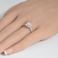 <span style="color:purple">SPECIAL!</span> 1.00ct G SI 14K White Gold Round Diamond Engagement Ring Size 6.5