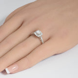 <span style="color:purple">SPECIAL!</span> 1.00ct G SI 14K White Gold Round Diamond Engagement Ring Size 6.5