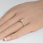<span style="color:purple">SPECIAL!</span>.71ct G SI 14K Yellow Gold Pear Shape Diamond Engagement Ring Size 6.5