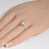 1.81ct G SI 14K White Gold Pear Shape Diamond Engagement Ring Size 6.5