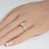 1.79ct G SI 14K White Gold Oval Shape Diamond Engagement Ring Size 6.5