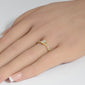 <span style="color:purple">SPECIAL!</span>.52ct G SI 14K Yellow Gold Emerald Cut Diamond Engagement Ring Size 6.5