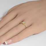 .52ct G SI 14K Yellow Gold Emerald Cut Diamond Engagement Ring Size 6.5