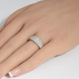 1.00ct G SI 14K Yellow Gold Diamond Dome Band Ring Size 6.5