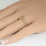 .22ct G SI 14kt Yellow Gold Diamond Band Ring Size 6.5