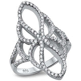 <span>CLOSEOUT!</span> Sterling Silver Modern! Antique Reproduction Cubic Zirconia Ring