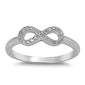 <span>CLOSEOUT!</span> Cubic Zirconia Infinity .925 Sterling Silver Ring