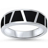  Black Onyx Stone .925 Sterling Silver Ring