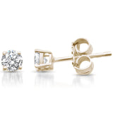 .50ct G SI 14K Yellow Gold  Diamond Solitaire Stud Earrings