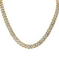 <span style="color:purple">SPECIAL!</span> 4mm 1.68ct G SI 14k Yellow Gold Diamond Round Cuban Necklace 16"