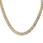 <span style="color:purple">SPECIAL!</span>  4mm 1.91ct G SI 14k Yellow Gold Round Diamond Cuban Necklace 20"