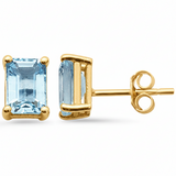 <span style="color:purple">¡ESPECIAL!</span> Pendientes de Aguamarina de 1.86ct G SI en Oro Amarillo de 14K