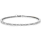 <span style="color:purple">SPECIAL!</span> 1.00ct G SI 14K White Gold Round Diamond Tennis Bracelet 7" Long