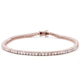 <span style="color:purple">SPECIAL!</span> 1.02ct 14K Rose Gold Diamond Tennis Bracelet 7"