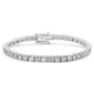 <span style="color:purple">SPECIAL!</span> 10.08ct 14K White Gold Diamond Tennis Bracelet 7"