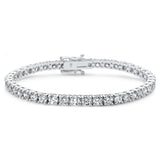 <span style="color:purple">SPECIAL!</span> 7.25ct 14K White Gold Diamond Tennis Bracelet 7"